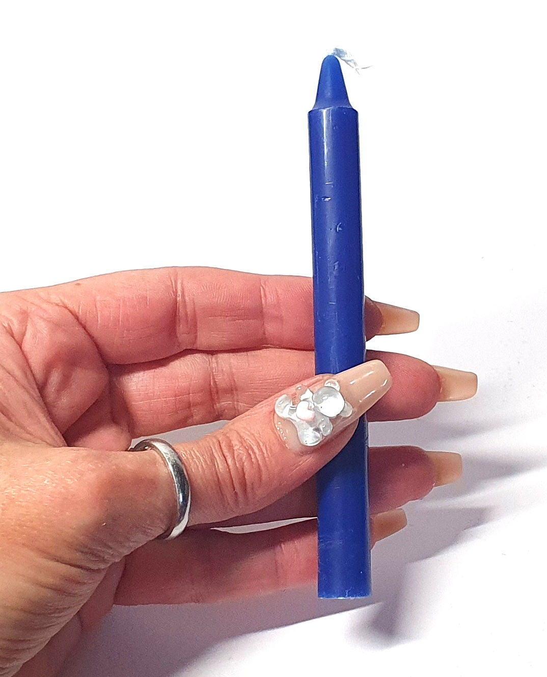 Mini bougie teintée dans la masse - Bleu nuit