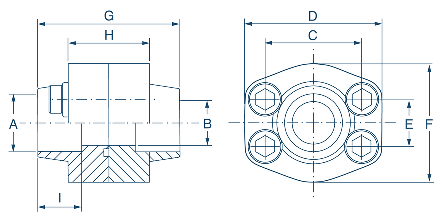 Weld-In SAE Double Flange