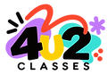 Colorful 4U2 Classes Logo.png