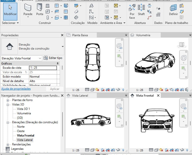 Thumbnail: BMW M8 Competition Car Block Revit Family