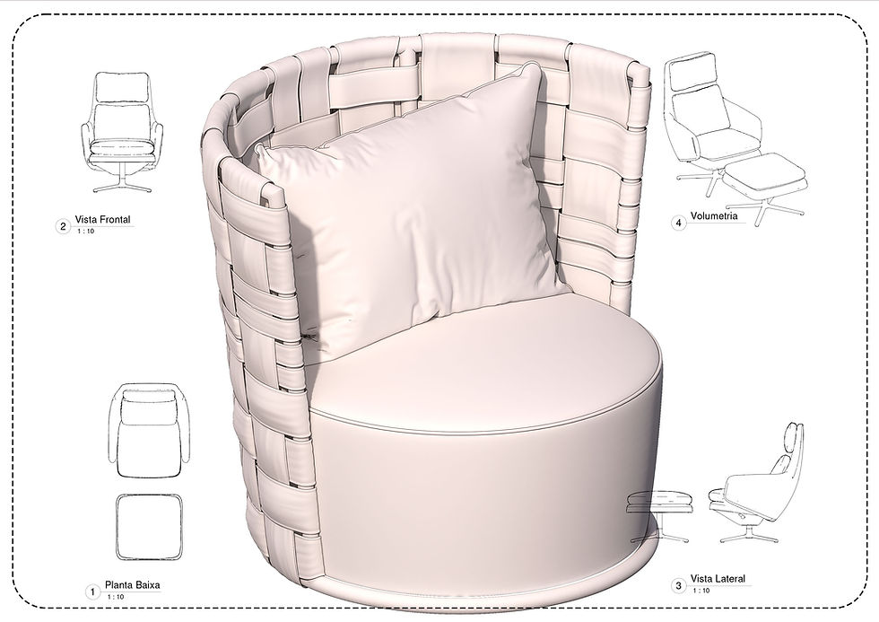 Thumbnail: V Armchair 41 Revit High Quality