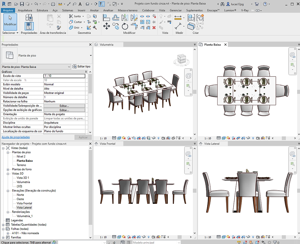 Thumbnail: Table + Chair Revit 5 High Quality