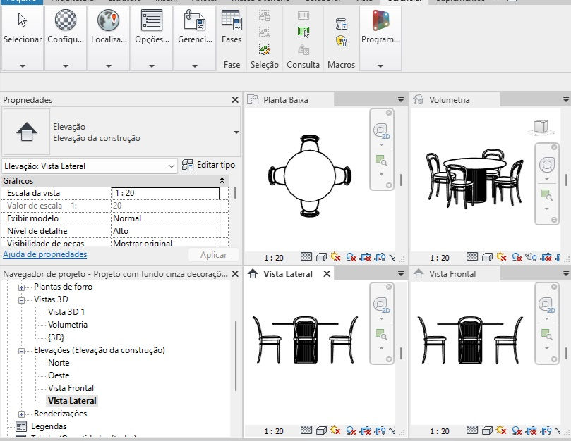 Thumbnail: M Parametric Circular Dinner Table + Chairs