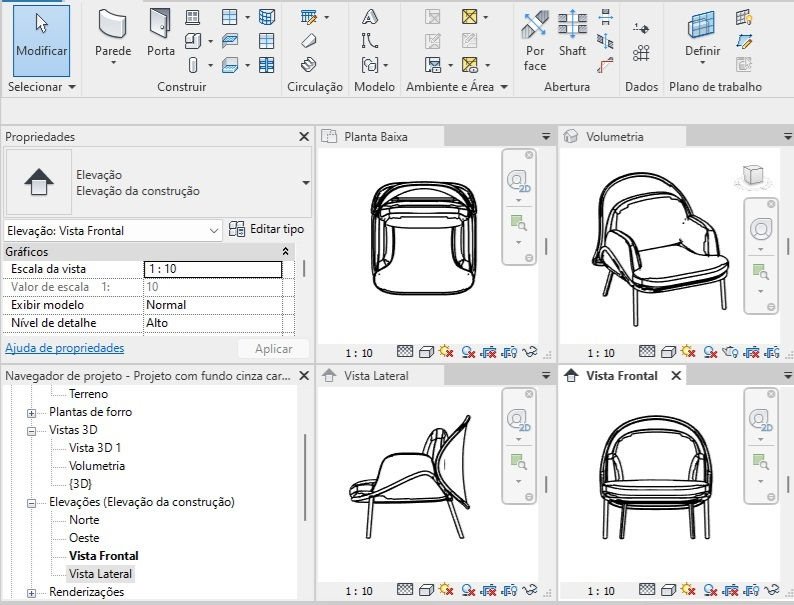 Thumbnail: Armchair Bigorrilho Textured Block Revit Import