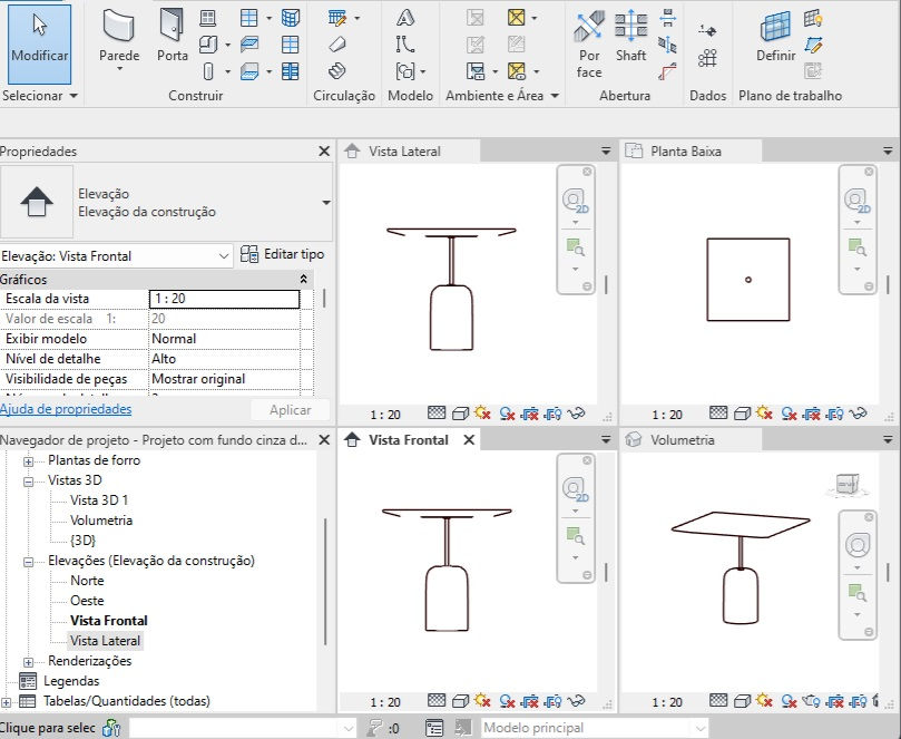 Thumbnail: R Table Vide Two Tops (75 x 75 x 53,5 cm)