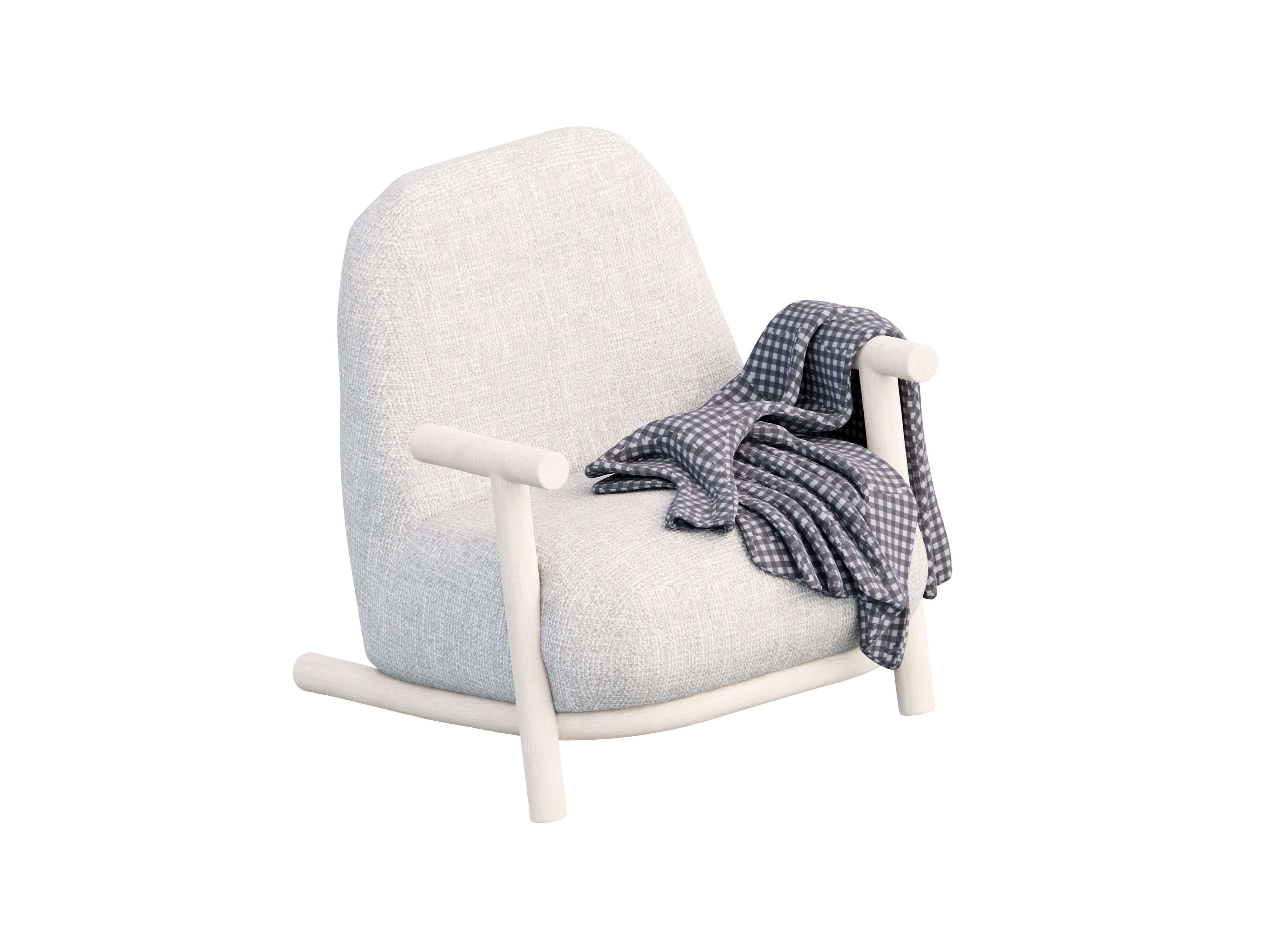 Armchair Arthy Concha Textured Revit Blocks 2023