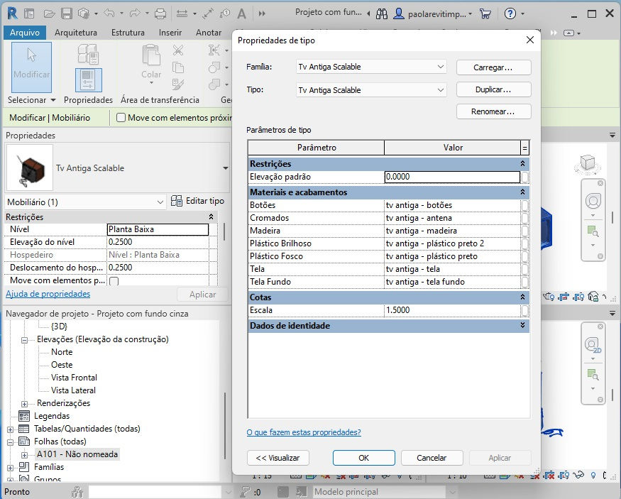 Thumbnail: Old TV Scalable Revit High Quality