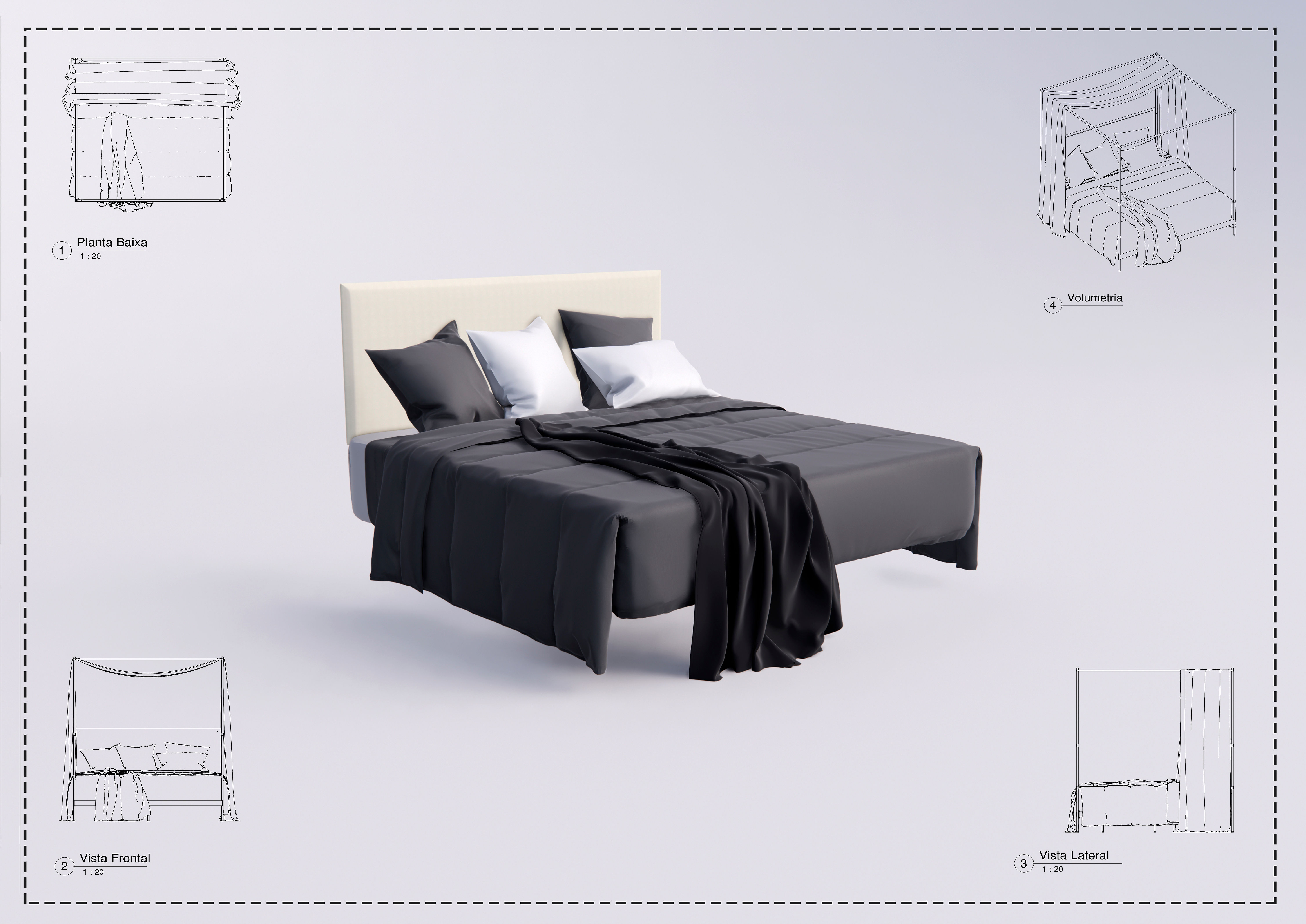 Bed Revit 41 High Quality