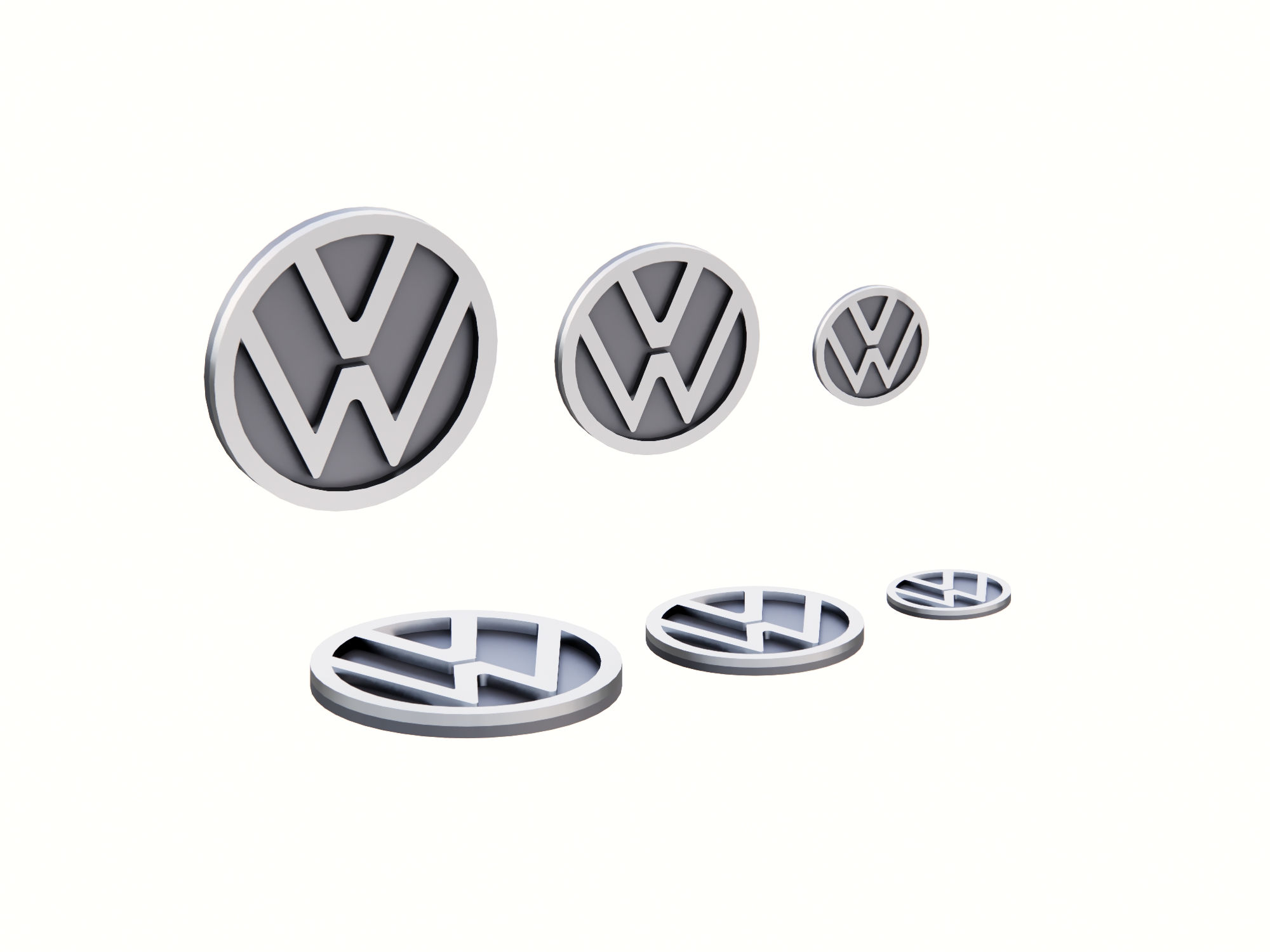 Logo Volkswagen Pararametric And Scalable Block High Quality