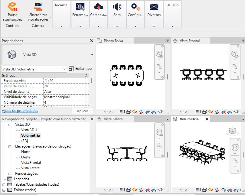 Thumbnail: M Parametric Conference Table Office 04