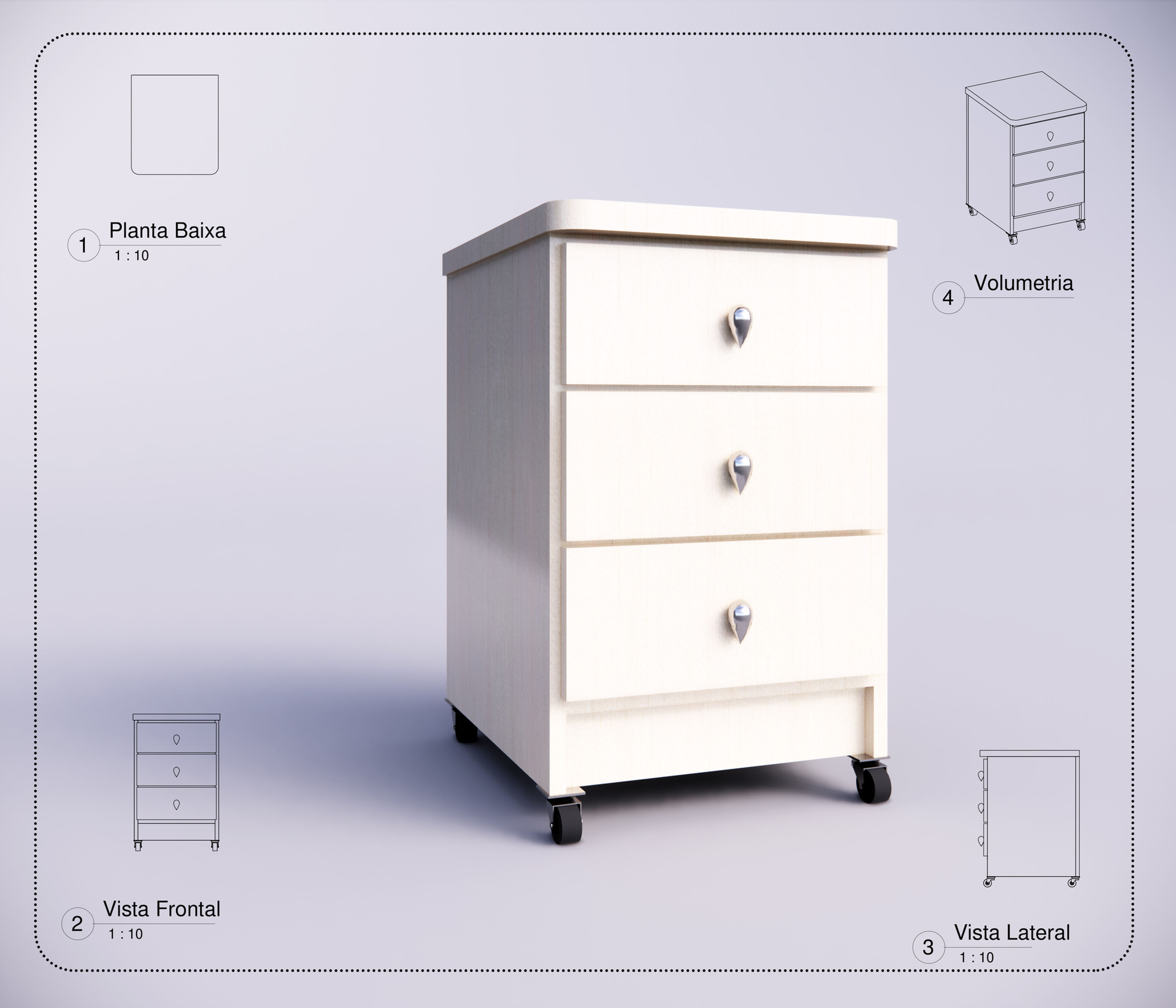 Parametric E Nightstand High Quality