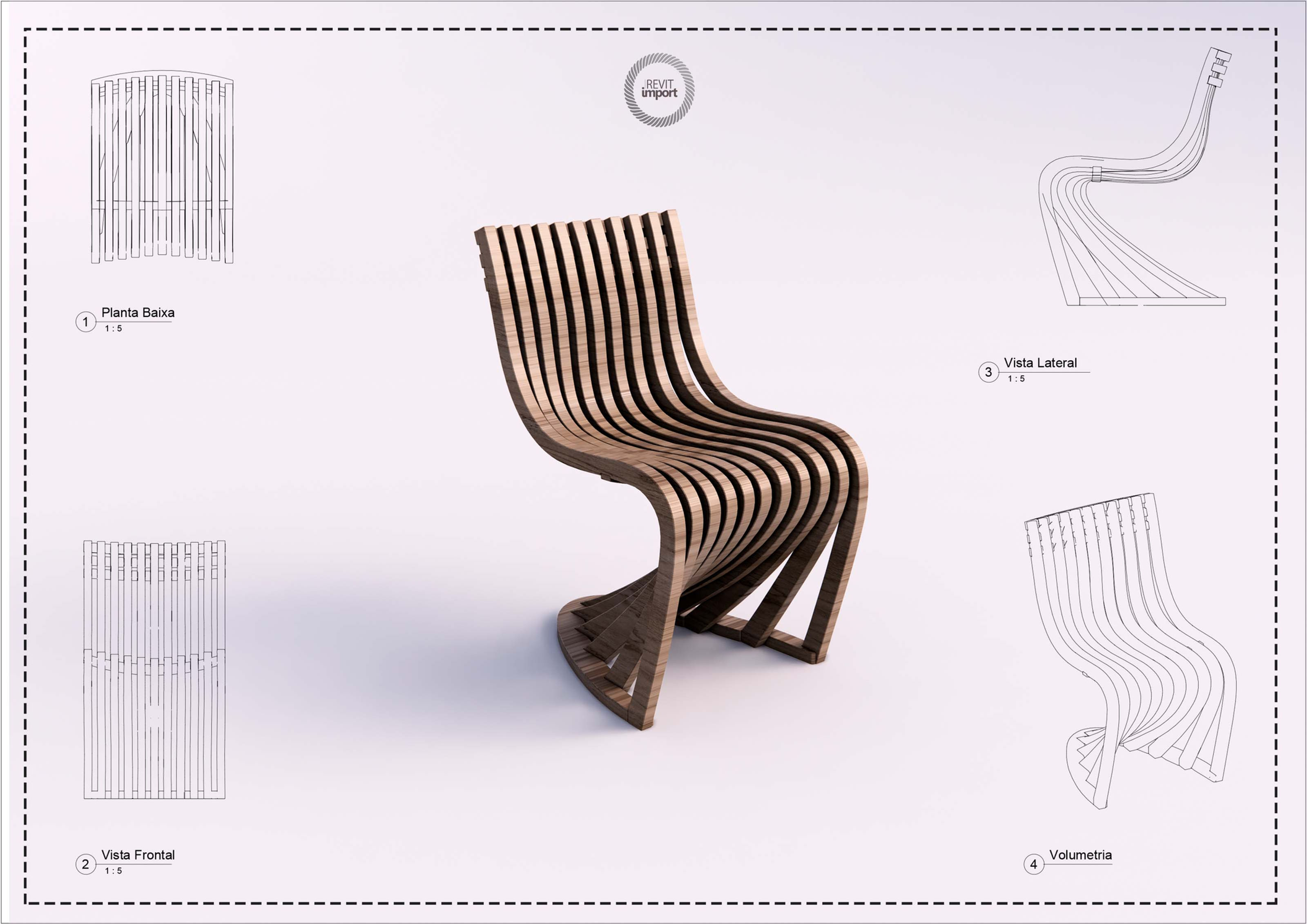 R Armchair Pantosh Revit High Quality