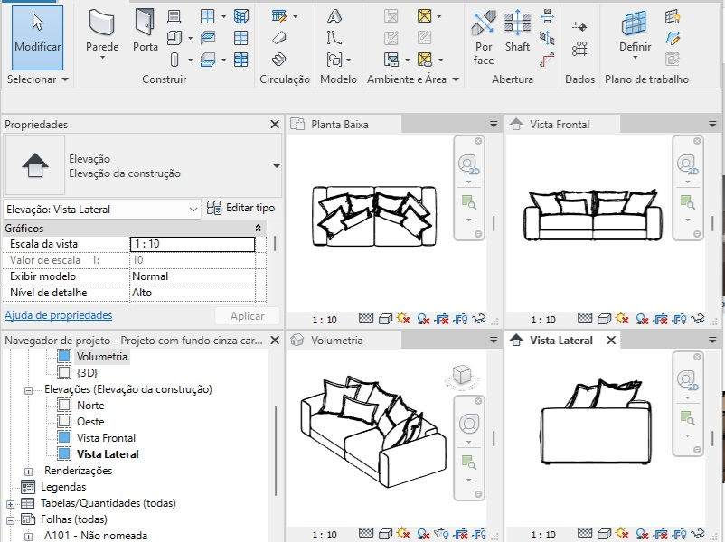 Thumbnail: Sofa Leather Textured Revit Blocks