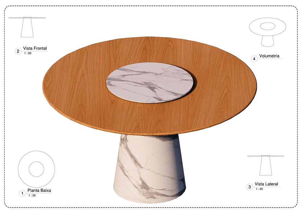 Thumbnail: Round table Parametric Revit High Quality