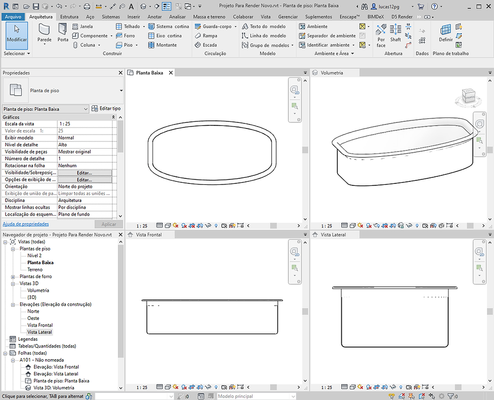 Thumbnail: Parametric V Fiber Pool Revit High Quality