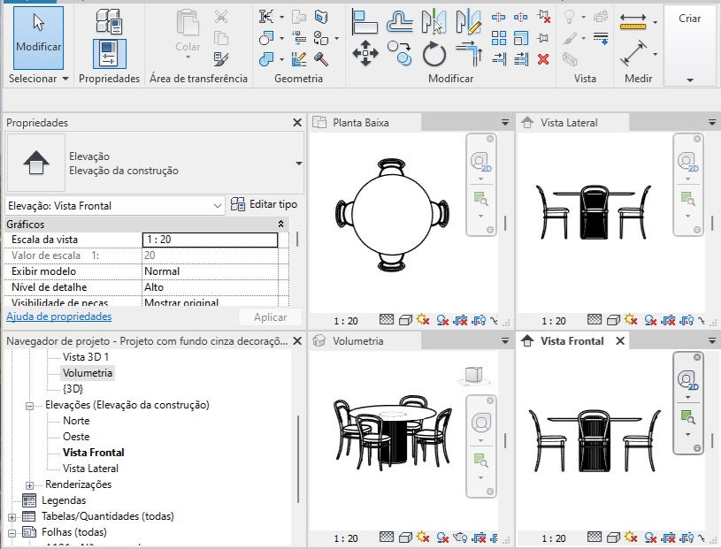 Thumbnail: Round Slatted Table + Chair