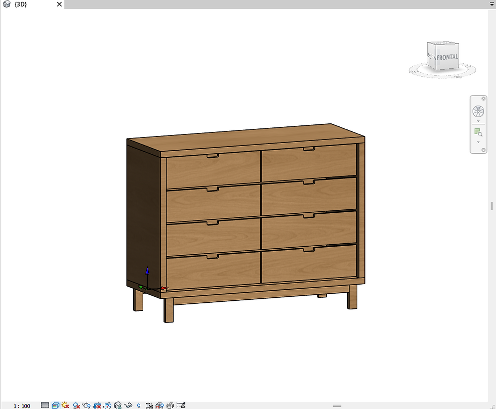 Boot Rack Revit Parametric Rack 8 Drawers Revit | RevitImport