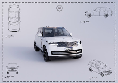 L Range Rover SVR Revit High Quality | RevitImport