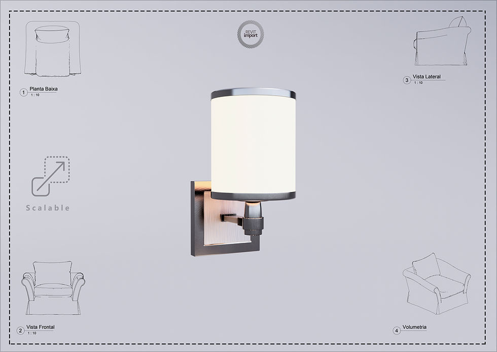 Thumbnail: Wall Light 3 Scalable Revit High Quality