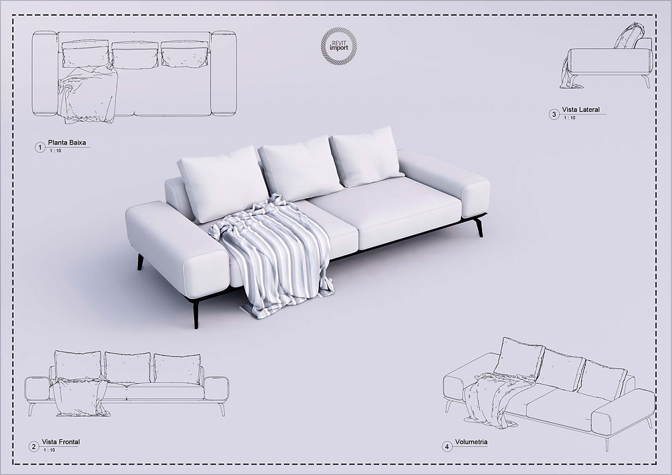 Thumbnail: M Sofa SF_046 Revit High Quality