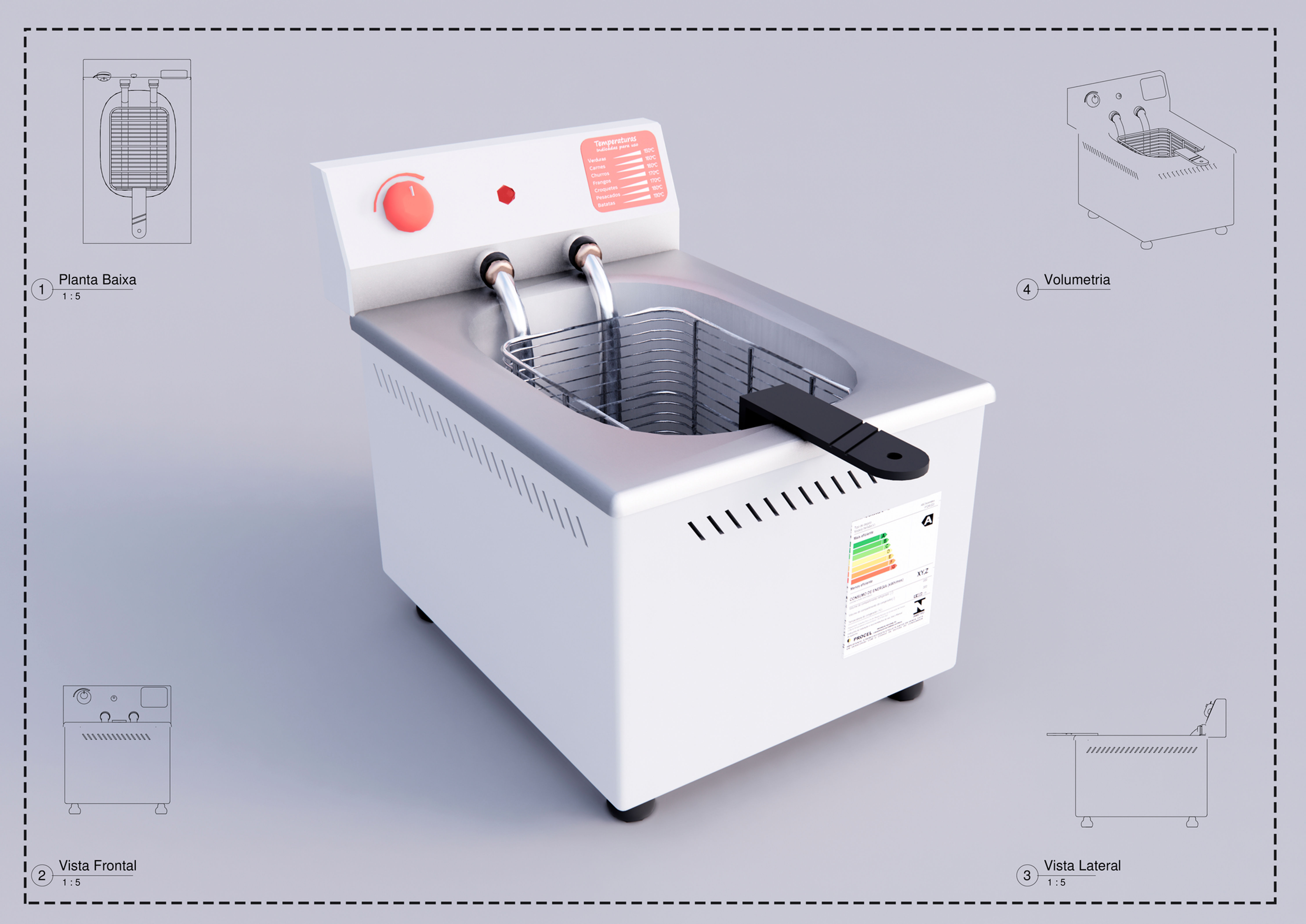 Industrial Fryer Revit High Quality