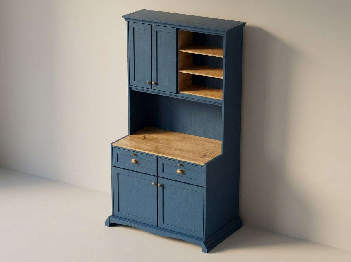 China Cabinet Classic Block Revit Block