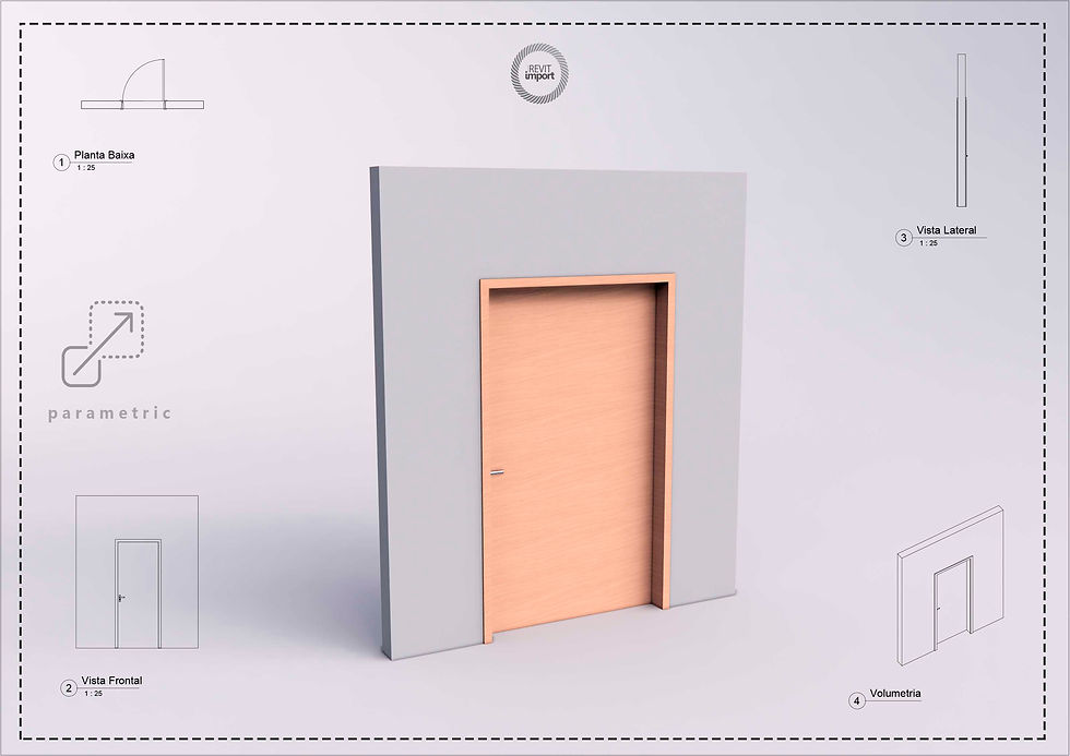 E Parametric Swivel Door With Opening
