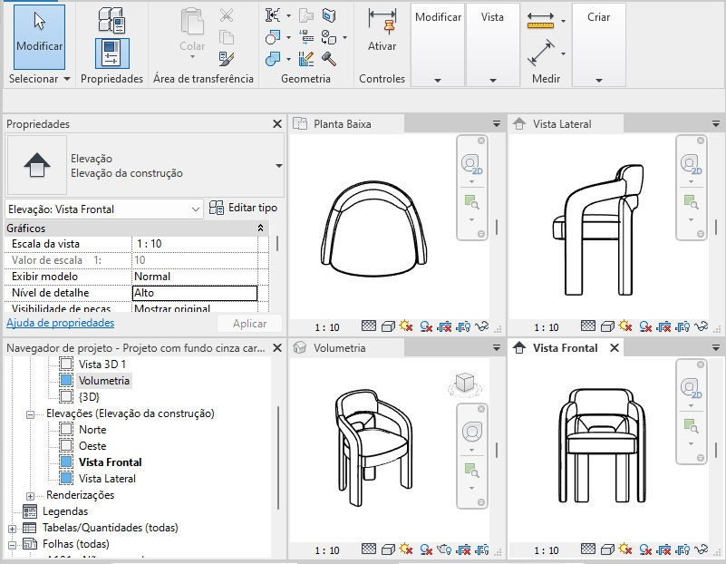 Thumbnail: Armchair Leopold Textured Revit Blocks 2023