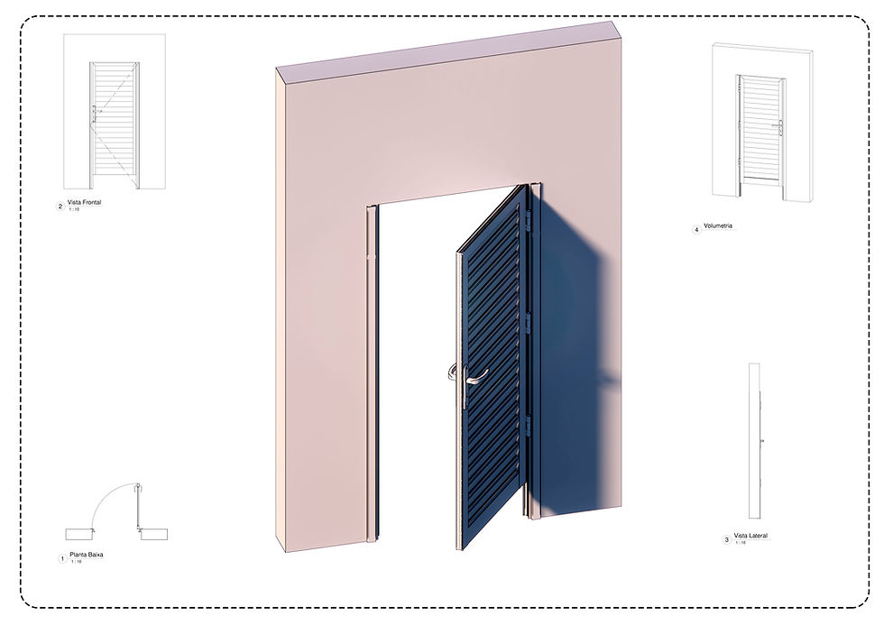 Thumbnail: F Aluminum Door Parametric 2 High Quality