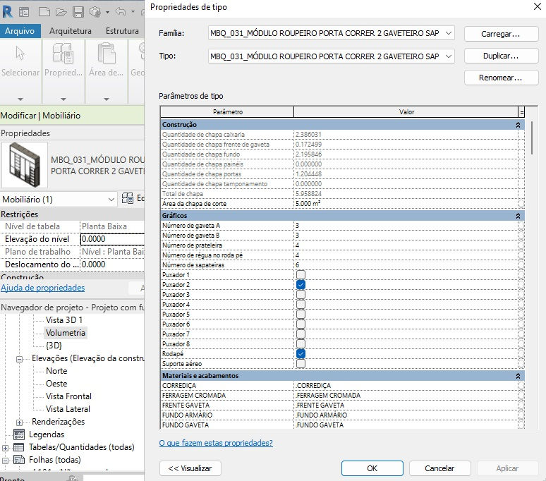 Thumbnail: F Parametric MBQ_031_Wardrobe Revit