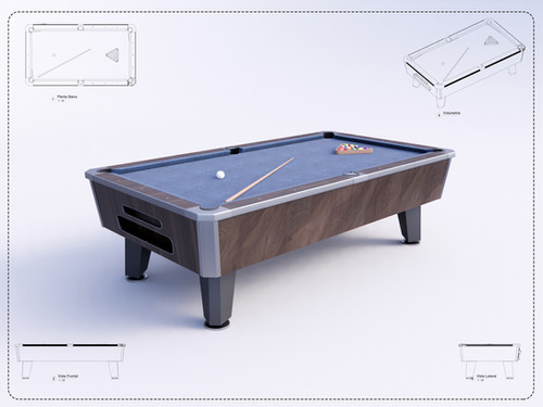 Pool Table High Quality | RevitImport