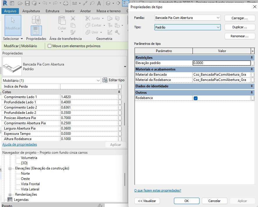 Thumbnail: E Parametric Sink In L with Opening Revit