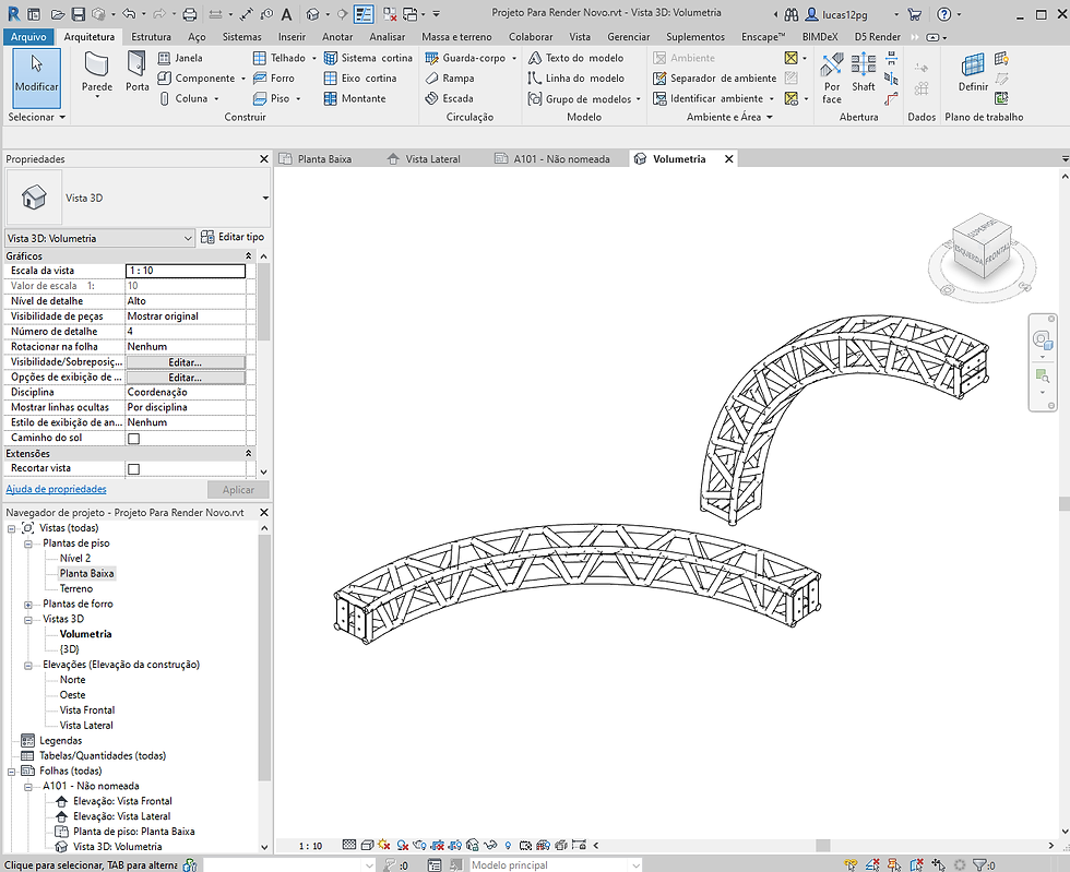 Thumbnail: V P30 Circular Truss 4m - 5m Revit High Quality
