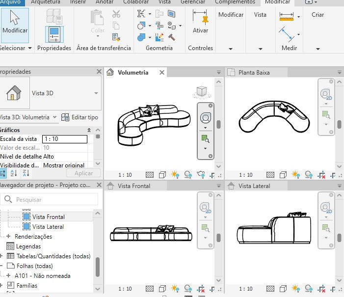 Thumbnail: Sofa Madaloso Block Revit Import