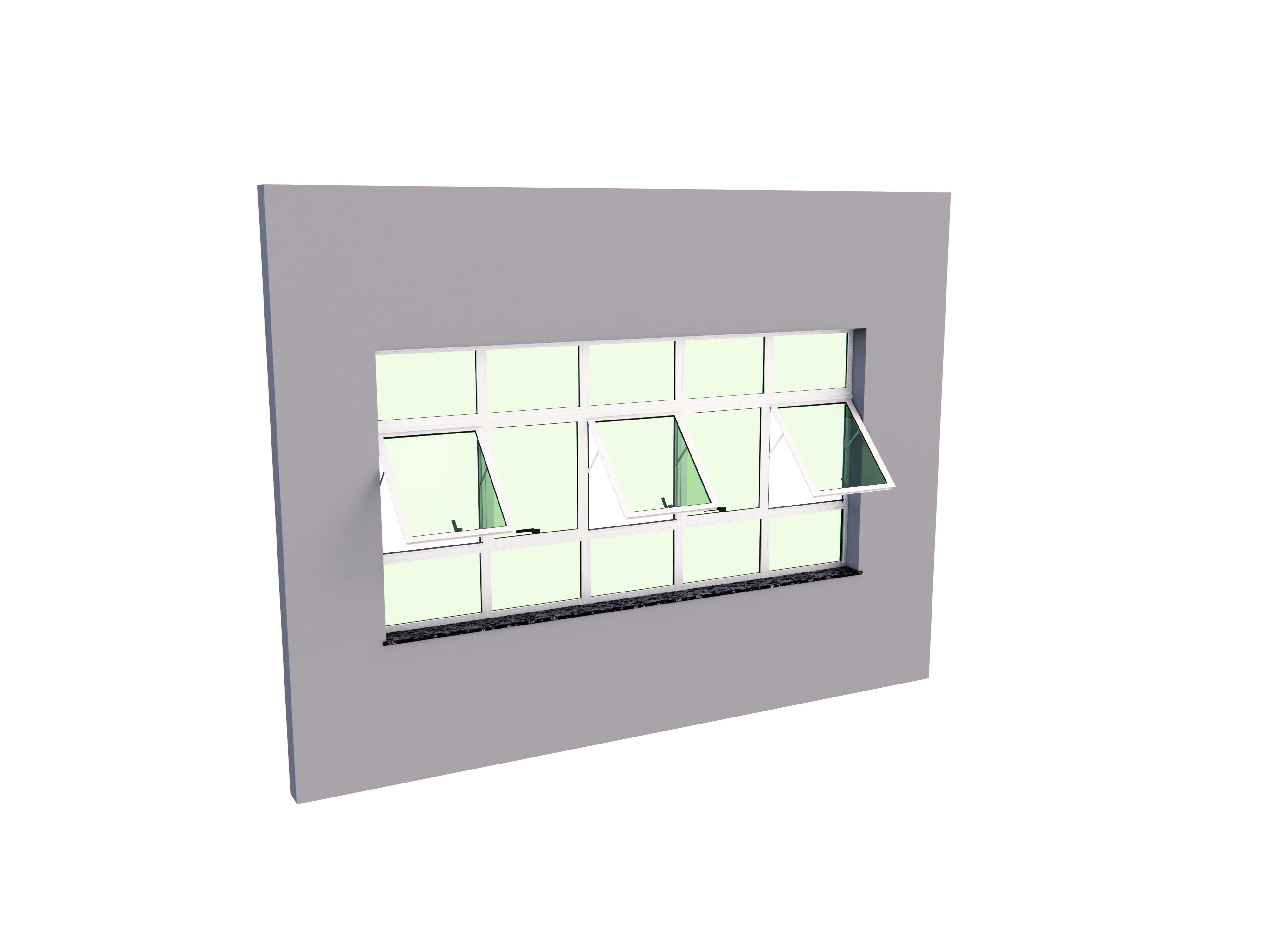 F Parametric JNL_026_Maxim-Ar Window 05 Leaves With 02 Fixed Lower And Upper