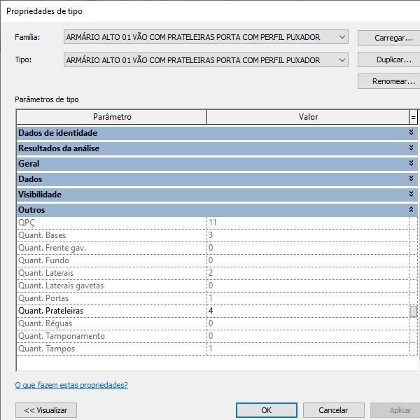 Thumbnail: Parametric F MDF Puxador 2 Revit High Quality