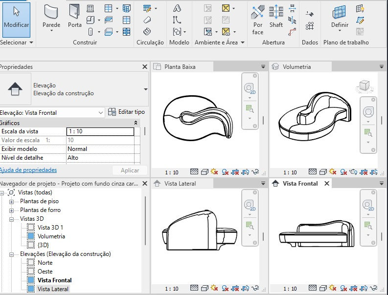 Thumbnail: Sofa Curved Textured Revit Blocks 2023