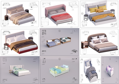 V Pack 10 With Beds Revit High Quality | RevitImport