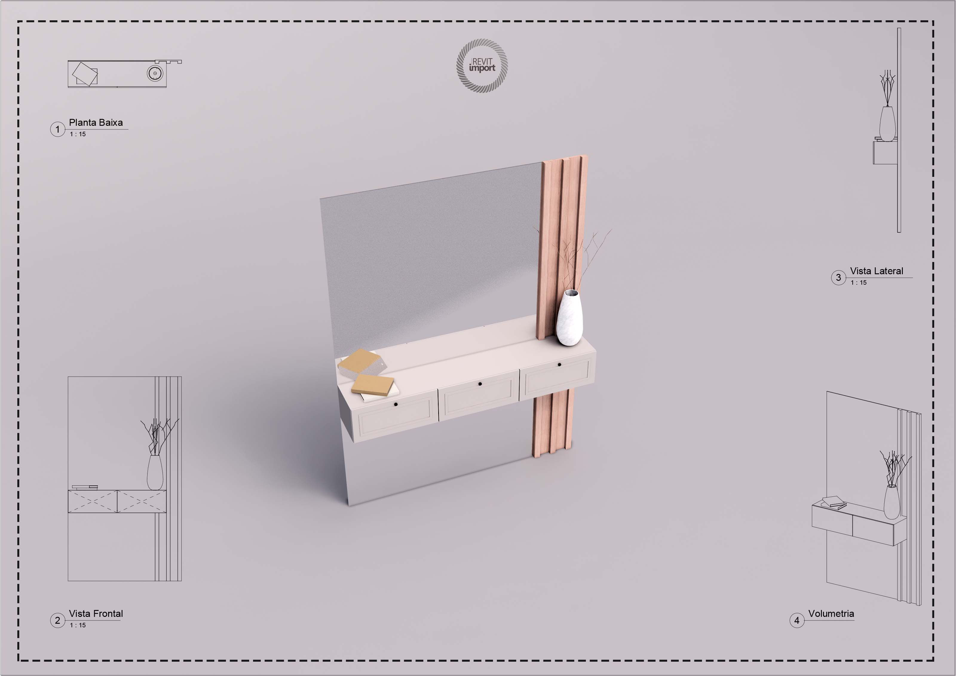 G Parametric Sideboard With Panel