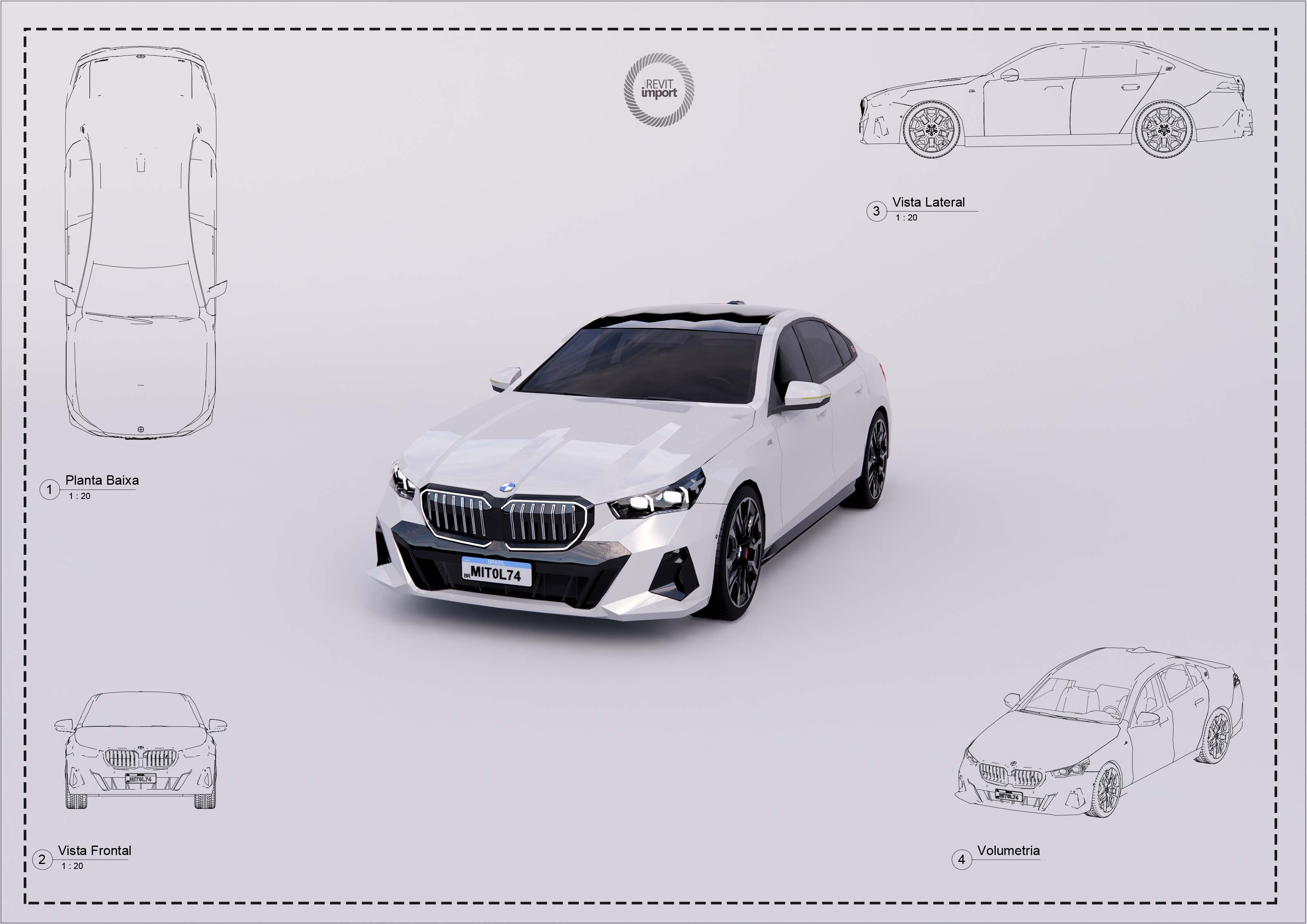 L BMW IX M60 2024 Revit High Quality