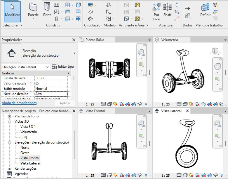 Thumbnail: Gyro Scooter Block Revit Family