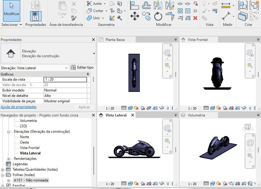 Thumbnail: Sculpture Scalable Motorcycle Revit High Quality
