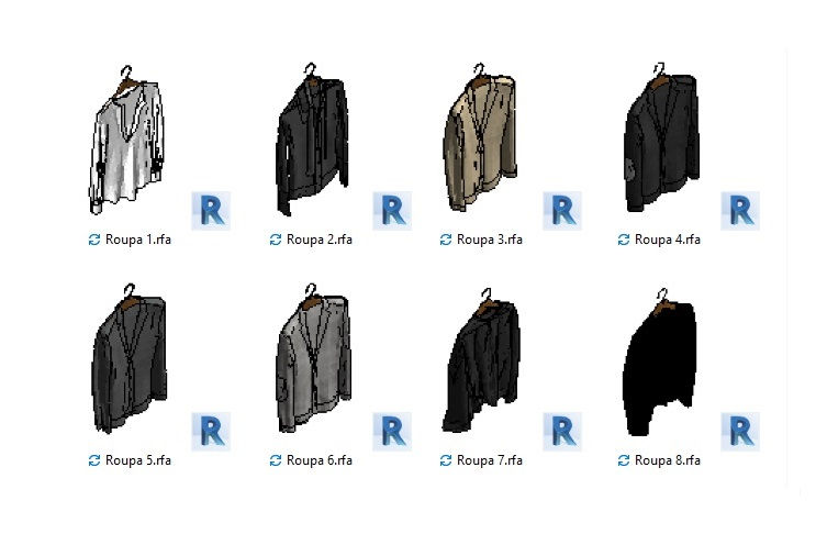 Thumbnail: R Kit With 8 Clothes Set 4 Revit High Quality