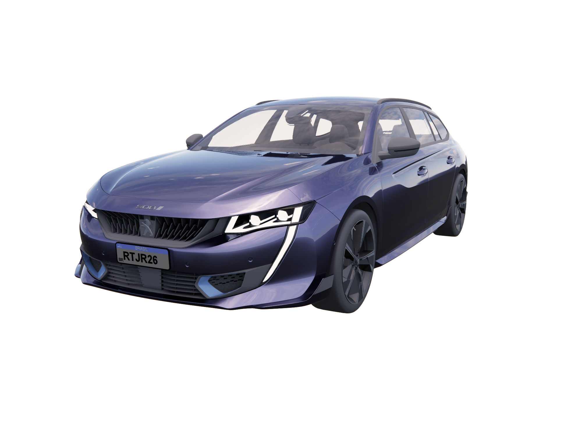 Peugeot 508 SW Car Block Revit Family