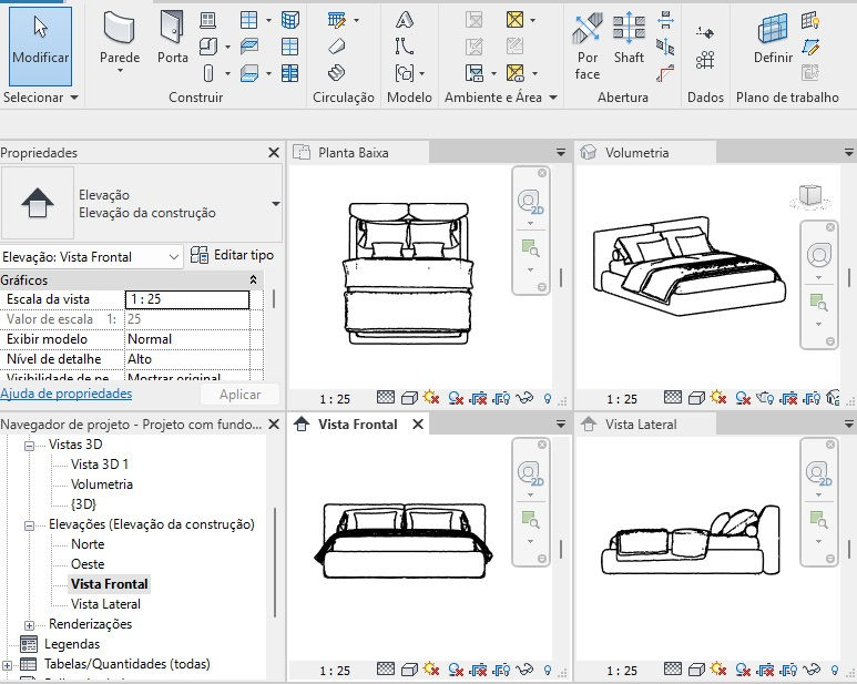 Thumbnail: K Bed 002 Block Revit Import Family