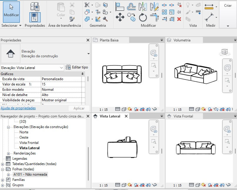 Thumbnail: M Sofa SF 042 Revit High Quality