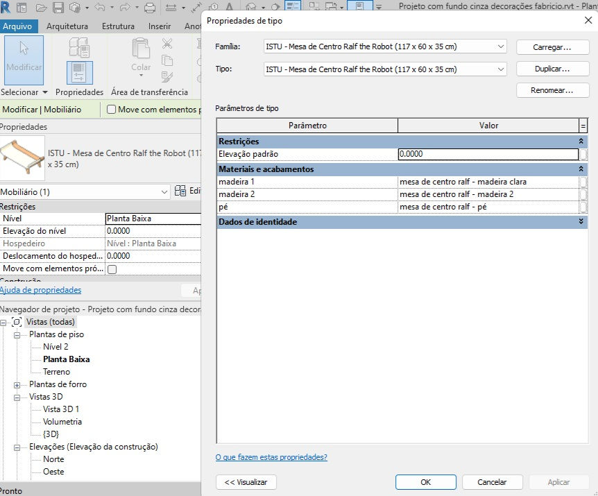 Thumbnail: R Center Table Ralf 2 Sizes Revit