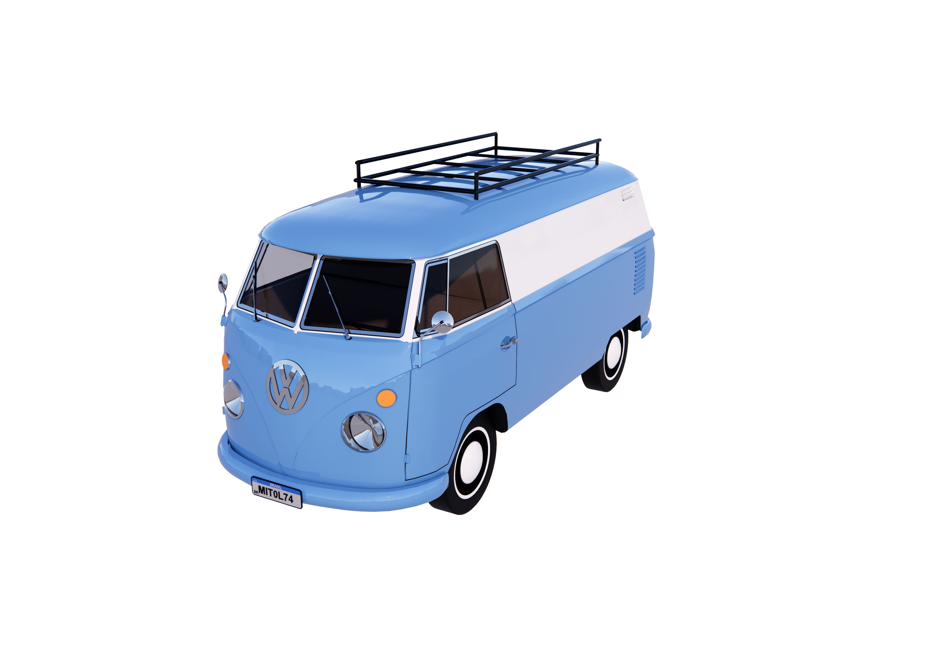 L Volkswagen Kombi furgão Revit High Quality
