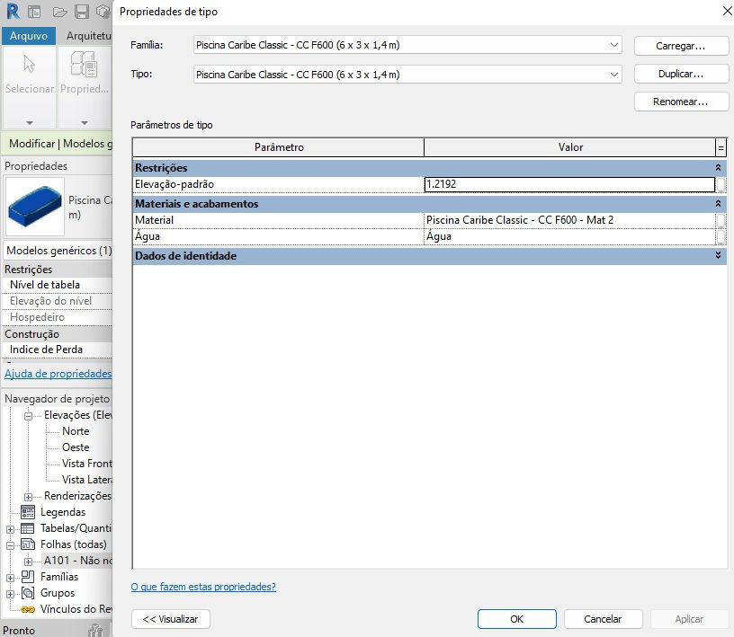 Thumbnail: R Pool Caribe Classic (8 x 4 x 1,4 m) Revit