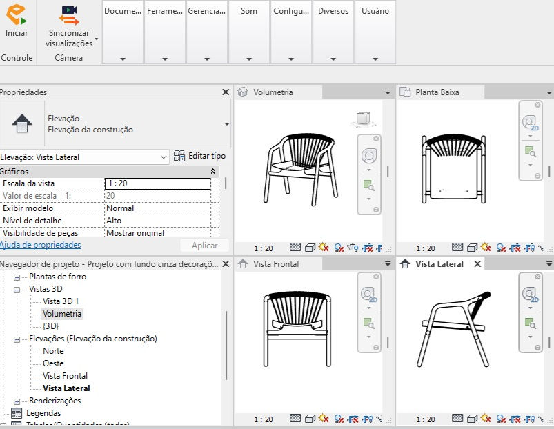 Thumbnail: R Armchair Open Cordame (64,7 x 71 x 72,7 cm).